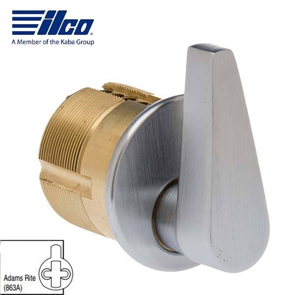 1IN ADA TKNB W/863A US26D ADA TURNKNOB MORTISE CYLINDER 1 INCH W/No 2 863A ADAMS RITE CAM SATIN